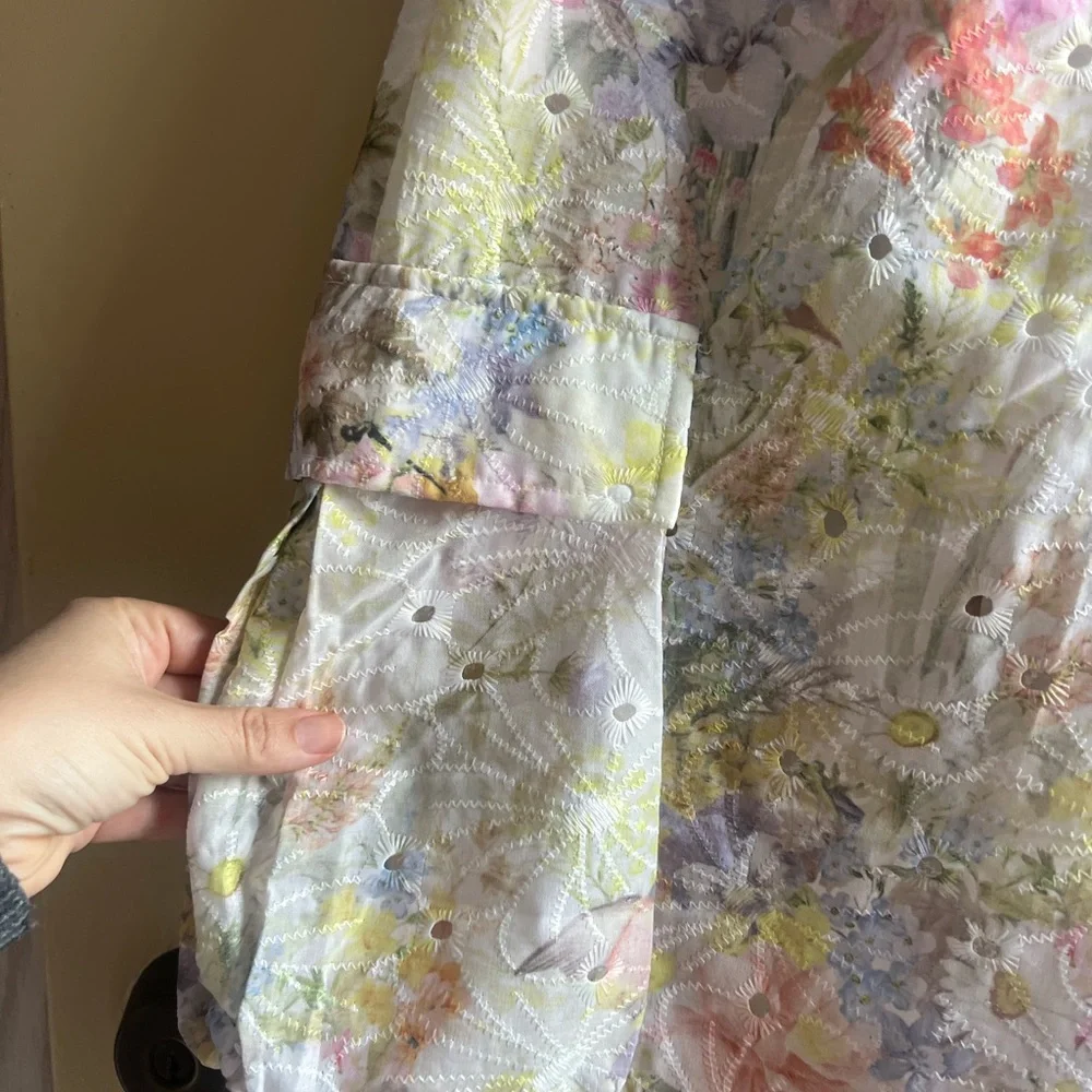 Floral Wide Leg Cargo Pants - Picture 4 of 8